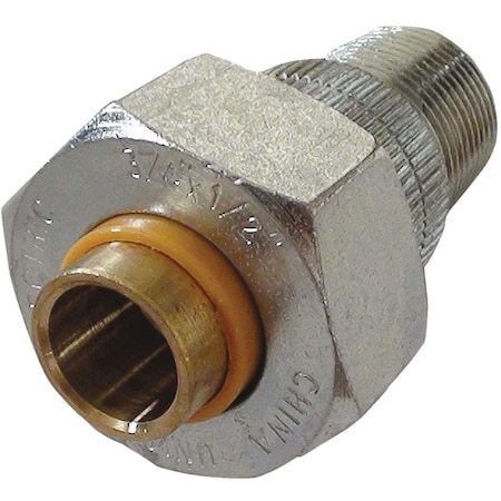Proline 3/4 In. MIPS x 1/2 In. Copper Sweat Brass Galvanized Dielectric Union 167-094NL